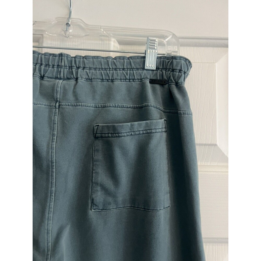 Prana Wide leg Pants Womens Medium Pull-On Loose Fit Elastic Waist Grey Blue - Picture 4 of 10